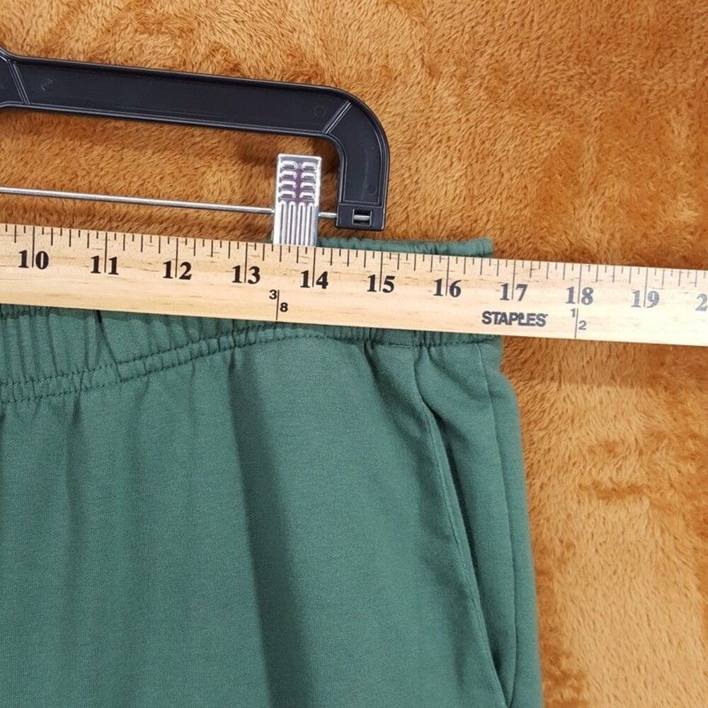 LACOSTE Joggers Mens Large Green Tapered Sweatpants Logo Lounge Casual - Picture 8 of 11